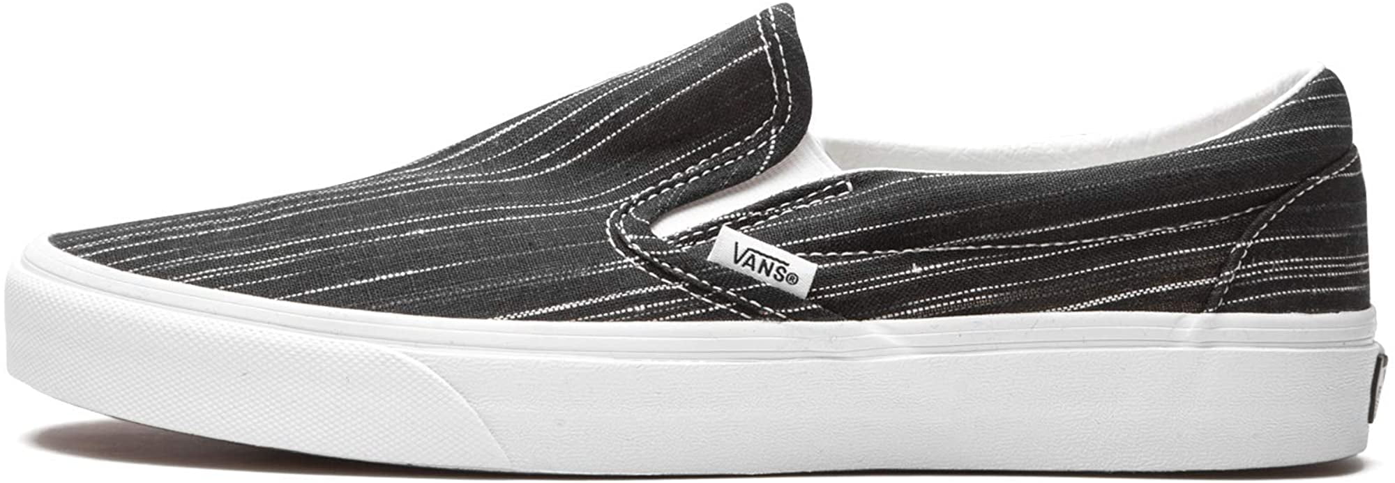 grey vans with black stripe