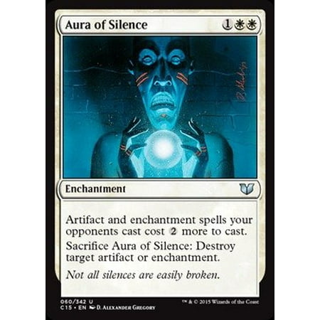 - Aura of Silence (060/342) - Commander 2015, A single individual card from the Magic: the Gathering (MTG) trading and collectible card game.., By Magic: the