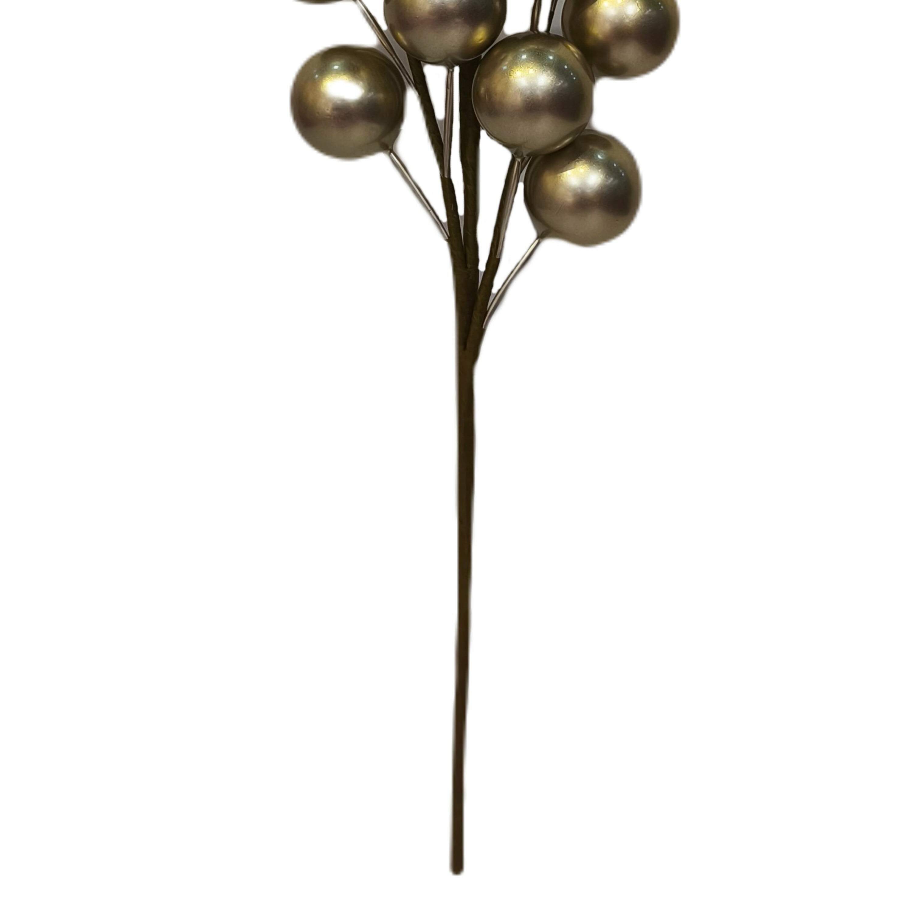 Champagne Foam Ball Decorative Christmas Pick, 18 in, by Holiday Time