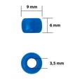 thumbnail image 2 of The Beadery 6 by 9mm Barrel Pony Bead, Royal Blue, 900-Pieces, 2 of 2