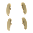 thumbnail image 1 of 4 Pcs Glasses Nose Pads Titanium Gold Frame Accessories Protective Gasket Replacement Parts Support Plastic Frames Golden, 1 of 6
