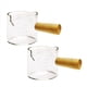 thumbnail image 1 of 2 Unidades de Vasos de Chupito de Espresso con Boquillas Dobles, Vasos Medidores de Vidrio para Espresso, Utensilios de Cocina con Manejar de Madera para Café con Leche, 75 Ml, 1 of 8