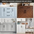thumbnail image 4 of Modern Square Cabinet Pulls, Matte Black Stainless Steel Drawer Handles for Kitchen Cabinets, Dressers & Wardrobes, 4 of 8
