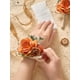 thumbnail image 4 of Conjunto de Corsage y Boutonniere Serwalin Naranja para Prom y Boda, 4 of 9