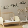 thumbnail image 4 of ESTART 3 Pcs Relax Refresh Renew Metal Wall Art, Black Letter Sign, Bathroom Bedroom Living Room Decor, 4 of 9