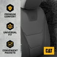 thumbnail image 2 of CAT® Edge Deluxe Car Seat Covers for Front Seats - Premium Gray Faux Leather Seat Covers for Cars with Universal Fit, Rugged Automotive Seat Covers for Trucks, Interior Seat Covers for SUV, 2 of 8