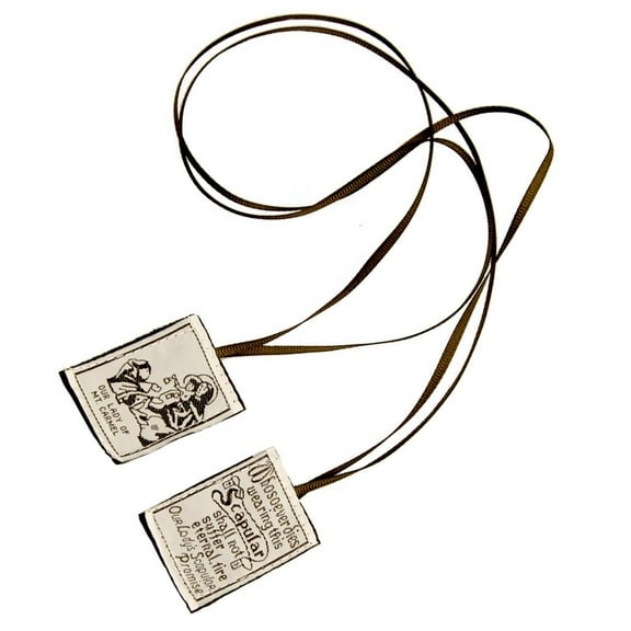 Rvaymup Brown Scapular Our Lady of Mount Carmel Catholic Scapular for Religious Ceremony