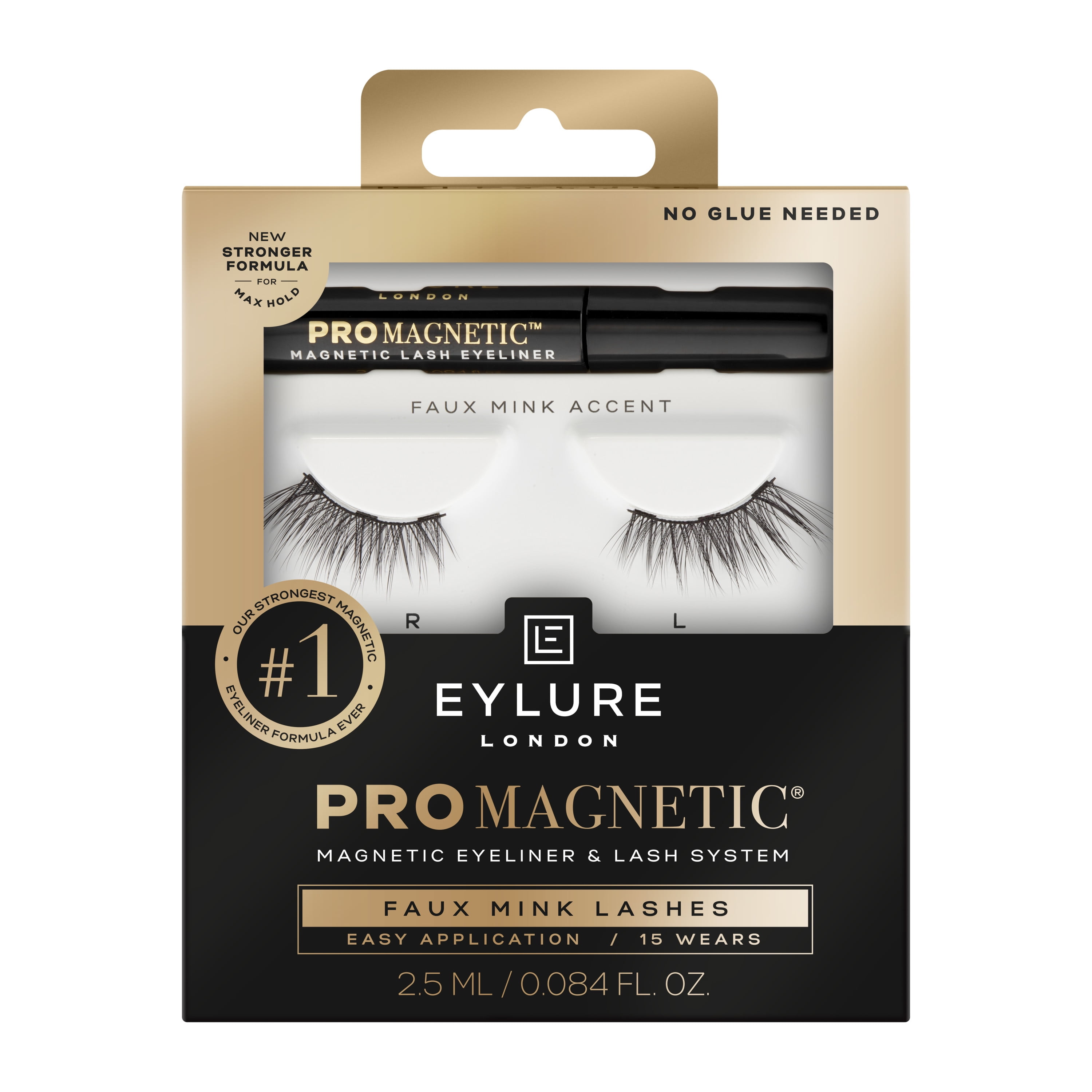 Eylure PROMAGNETIC Eyeliner & Lash Kit, Faux Mink Accent, Black