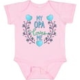 thumbnail image 3 of Inktastic My Opa Loves Me with Flowers and Hearts Boys or Girls Baby Bodysuit, 3 of 5