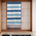 thumbnail image 2 of Door Curtain 34x56in Two Pieces Of Uniform Is Not Easy To Wrinkle The Room Shade And Dustproof For The Wall On The Door Or Window Light Blue Stripe_1, 2 of 5