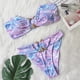 thumbnail image 4 of Traje de baño de bikini de metal de dos piezas cómodo con tanque sólido con estilo de verano para mujer Traje de baño OAVQHLG3B Store  lin121212, 4 of 4