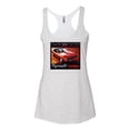 thumbnail image 2 of Wild Bobby, 1971 Hemi Plymouth Cuda American Muscle Car | Womens Cars and Trucks Premium Tri-Blend Racerback Tank Top, Heather White, Small, 2 of 3