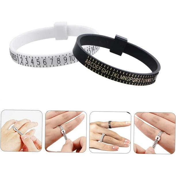 10pcs Ring Ruler Ring Size Measure UK US Size Ring Gauge Mens Ring
