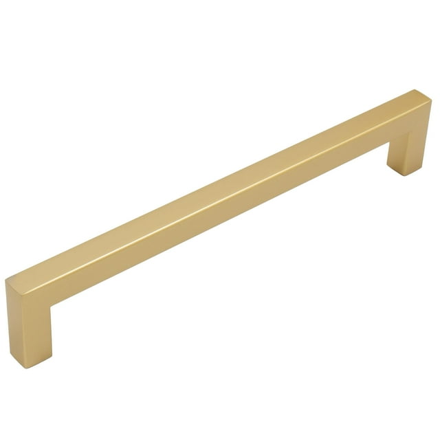 Armario Pull Stone Harbor Hardware, contemporáneo, cuadrado, 16 cm, latón satinado
