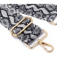 thumbnail image 3 of LAICAIW Wide Shoulder Strap Adjustable Replacement Belt Guitar Style Crossbody Bag Handbag Strap Multicolor Canvas Straps(wide:1.97"(5CM)) (Snake pattern3), 3 of 5