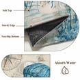 thumbnail image 6 of Large Area Rugs for Living Room Bedroom, Teal Jellyfish Coastal 8'x10' Rug Washable Carpet Runner Indoor Outdoor, Vintage Summer Beach Nautical Non Slip Floor Mats Rug for Kitchen, Patio, 6 of 8