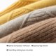 thumbnail image 2 of Guardurnaity Suéter de mujer portátil lavable reemplazo invierno otoño cuello alto Casual manga larga elegante Color sólido pulóver regalo Prendas para la parte del cuerpo Amarillo Guardurnaity AP014393-01, 2 of 5