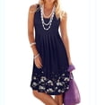 thumbnail image 2 of OVINYER Dress KILIG Summer Women Beach Midi Sleeveless Light Floral Casual Dress Flowy Beach Dresses, 2 of 6