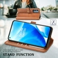 thumbnail image 2 of OnePlus Nord N200 5G Case and Cover, Allytech PU Leather Folio Flip TPU Back Shell Shockproof Credit Card Slots Business Holster Magnetic Case for OnePlus Nord N200 5G 2021 Released, Brown, 2 of 3
