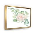thumbnail image 3 of Designart 'Bouquet of Pink Roses Flowers and Eucalyptus Leaves' Traditional Framed Canvas Wall Art Print, 3 of 5