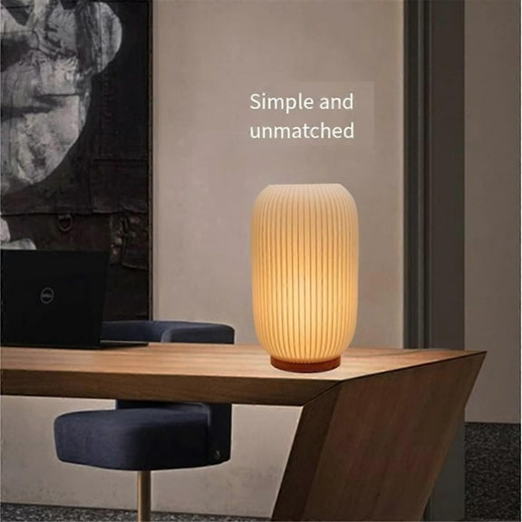 Bedside Lamps for Nightstand Lamp Vintage Striped Small Night Light Vase Design Rechargeable Light