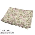 thumbnail image 5 of Cartoon Floor Pillow Lounger Cover, Abstract Modern Image of Tea Pots Cups Cakes Croissants Bakery Image, Nap Mat Printed Fabric Case for 5 Pillows, 88" x 27", Grey Pale Pink and White, by Ambesonne, 5 of 5