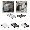 Adjustable Mobile CPU Stand with 4 Casters Wheel Floor Standing Host ...