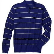 Big Men's Long Sleeve Zip Mock Neck Swea