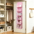 thumbnail image 5 of 6-Shelf Over The Door Hanging Pantry Organizer, Behind The Door Storage Organizer, with Clear Plastic Pockets, for Bedrooms, Closets, Bathrooms, Small Apartments, College Dorms, 5 of 8
