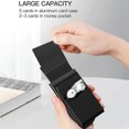 thumbnail image 5 of Tarjetero ShuxiuWang de metal con bloqueo para 5 tarjetas Negro, 5 of 5