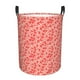 thumbnail image 1 of Fotbe Red Pretty Flowers Cesto de Ropa con Asas, Cesto Impermeable de Gran Capacidad, Bolsa de Lavado para Dormitorio, Cesto de Ropa con Ruedas y Asas-Small, 1 of 6