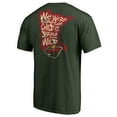 thumbnail image 3 of Men's Green Minnesota Wild Hometown Collection State Chant T-Shirt, 3 of 3