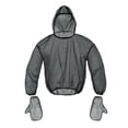 thumbnail image 1 of Greeniant Chaqueta de malla contra insectos, lavable, transpirable, protección plegable, Camping, caza, montañismo, ropa de pesca con guantes Escalada P/M, 1 of 6