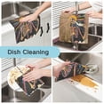 thumbnail image 2 of Yayeee 6 Pack Kitchen Dish Cloths Set for Washing Soft Drying Absorbent Microfiber Towels, Colorful Skeleton Sun, 2 of 9