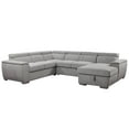 thumbnail image 1 of Urban Cali Bel Air Large Modular Sleeper Sectional Sofa Bed with Storage Chaise, Thora Stone, 1 of 9
