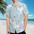 thumbnail image 5 of High Quality Hawaiian Shirts for Men Short Sleeve Aloha Beach Shirt Floral Summer Casual Button Down Shirts Blouses HVXI9U, 5 of 7