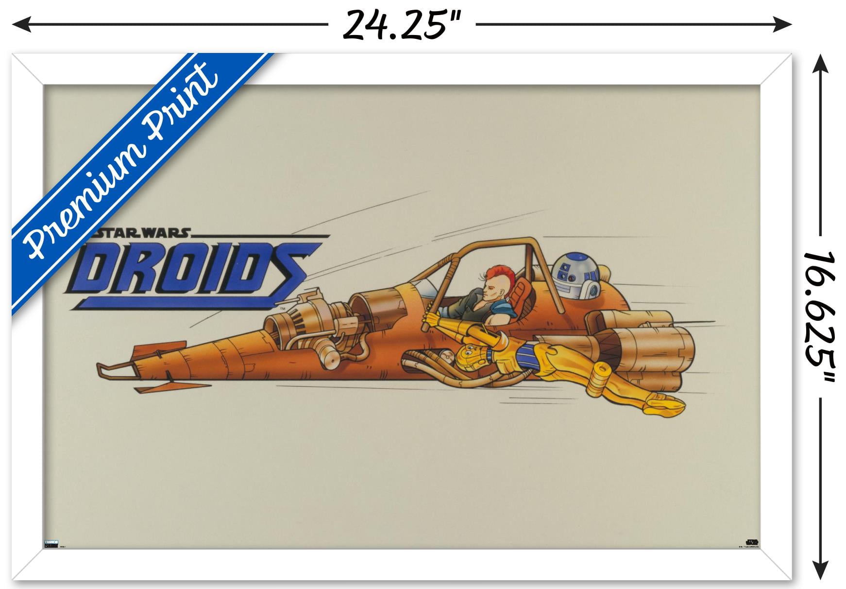 Star Wars: Droids - Speeder Wall Poster, 14.725" x 22.375", Framed