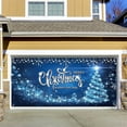 thumbnail image 2 of Rovga 7X16Ft Merry Christmas Holiday Banner Garage Door Cover Mural Winter Snowman Santa Outdoor Large Door Cover Decoration Indoor Outdoor Christmas Holiday Decoration, 2 of 9