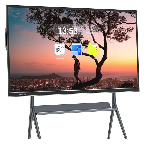 4K Smart Board 75 Inch All-in-One Touch Screen, Interactive Whiteboard with Dual System & Cloud Sharing Great for Classroom, Office & Presentations​