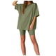 thumbnail image 5 of Conjunto deportivo de manga corta y pantalones cortos para mujer, para yoga y running - S-XXXL, 5 of 6