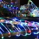 thumbnail image 3 of Guirnalda de luces solares para exterior, 20 m, 200 LED, 8 modos, cable de cobre, cuerda de PVC impermeable para jardines, árboles de Navidad y decoración de interiores (multicolor), 3 of 5