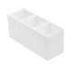 thumbnail image 1 of Three Compartment Acrylic Makeup Brush Holder Organizer for Eyebrow Pencil, Lipstick & Office Supplies – Desktop Storage Box –, 1 of 5