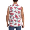 thumbnail image 4 of Balery Watermelon Camisetas sin mangas para hombre, absorbe la humedad y protege contra el mal olor.-Medium, 4 of 7