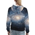 thumbnail image 7 of Daiia The Galaxy Pattern Women's Fashion Hoodies & Sweatshirts with Kangaroo Pocket Hooded Sweatshirt with Eye-catching Drawstrings-X-Large, 7 of 7