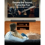 ULTIMEA 2.2ch Sound Bar for TV, Built-in Dual Subwoofer, 2 in 1 Separable Bluetooth 5.3 Soundbar , Bassmax Adjustable TV Surround Sound Bar, HDMI-ARC/Optical/Aux Home Theater Speakers, Wall Mount
