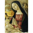 thumbnail image 3 of Neroccio Di Bartolomeo Di Benedetto De' Landi Workshop 14x18 Black Modern Framed Museum Art Print Titled - Virgin and Child with Saints Peter and Pau (ca. 1485), 3 of 5