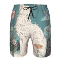 thumbnail image 3 of Logiee Celestial Cat And Flowers Print Mens Swim Trunks Quick Dry Board Shorts,Breathable Hawaii Beach Shorts Swimwear Bathing Suits-X-Large, 3 of 6