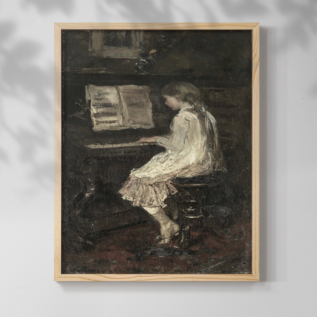 Vintage Animal Print XXXI - 10in. x 8in. Vintage Framed Print in Natural Wood Frame