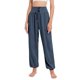thumbnail image 2 of Pantalones de Yoga Casuales, Cómodos y de Pierna para Mujer Azul Oscuro XL, 2 of 7