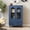 Blue, variant on Leumius 46.5" Glass Display Cabinet with Ribbed Glass Doors,Wooden Curio Cabinet with 2 Drawers and Adjustable Shelf, Freestanding Buffet Cabinet Unit for Living Room Dining Room Navy Blue